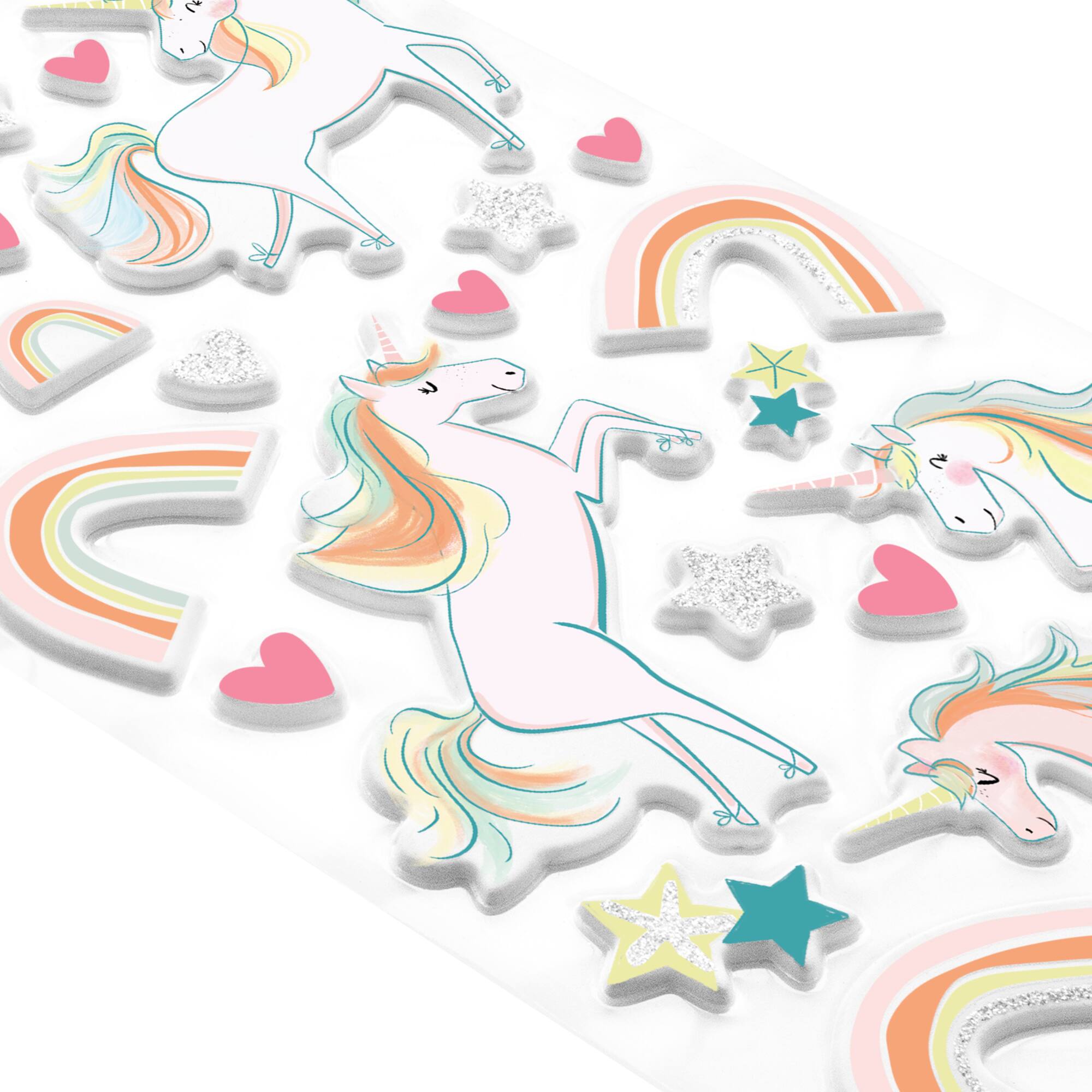 Unicorns Puffy Stickers by Recollections™
